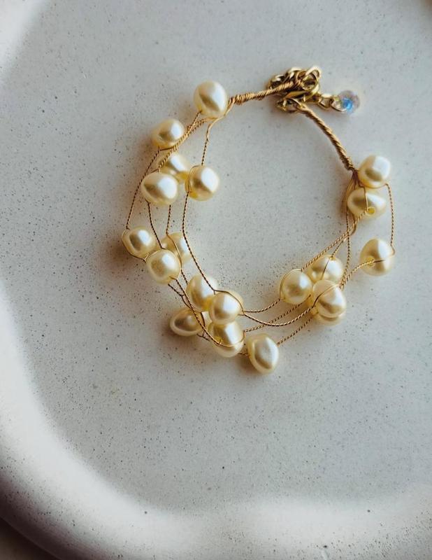 دستبند مرواريدي منعطف