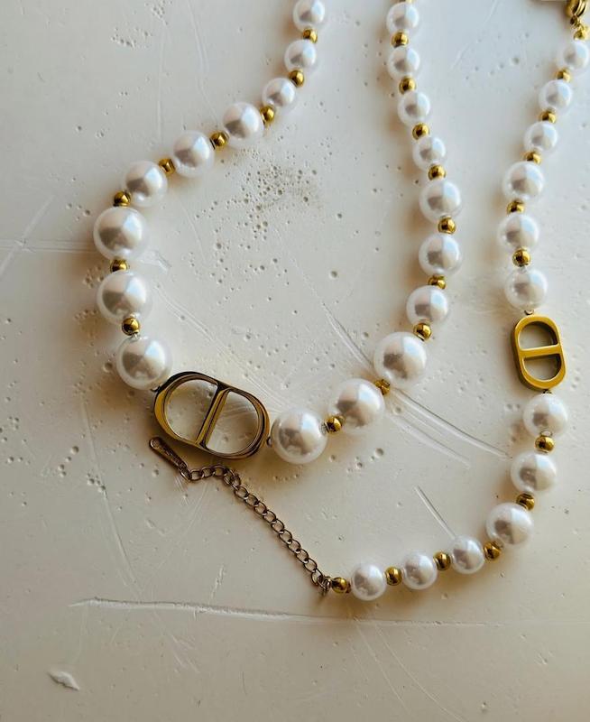 گردنبند ديور مرواريدي