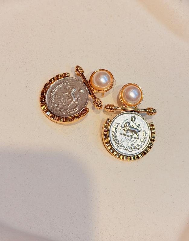 گوشواره سكه اصيل 