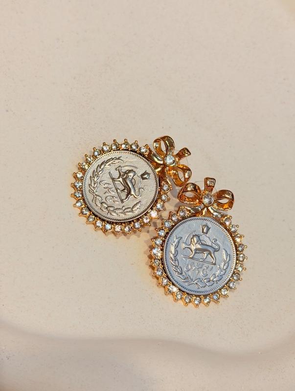 گوشواره سكه اصيل 