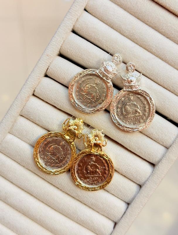 گوشواره سكه اصيل