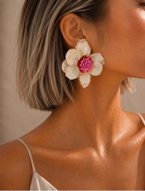 گوشواره فلاور زارا سايز بزرگ