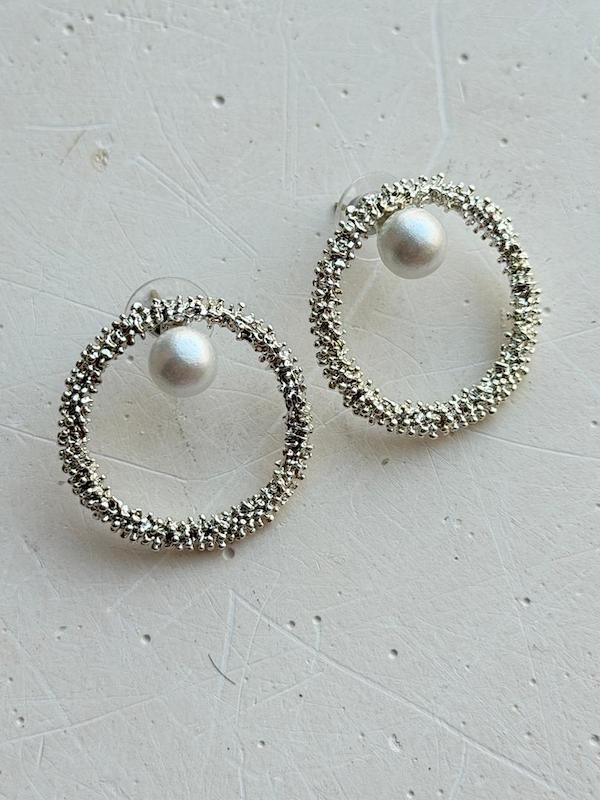 گوشواره خاویاری مرواريد دار