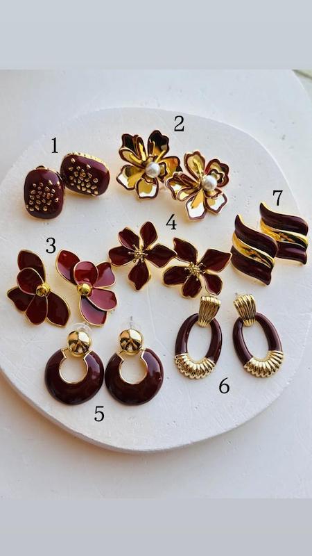 گوشواره مینیمال چری