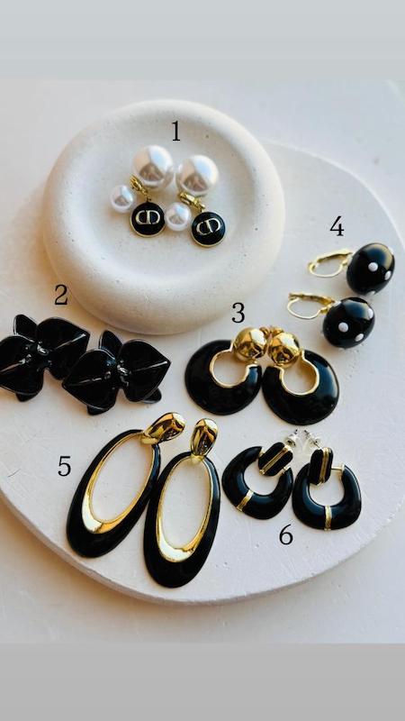 گوشواره مینیمال میناکاری