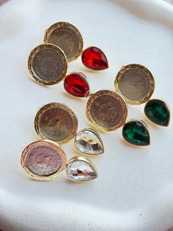 گوشواره سکه اصیل