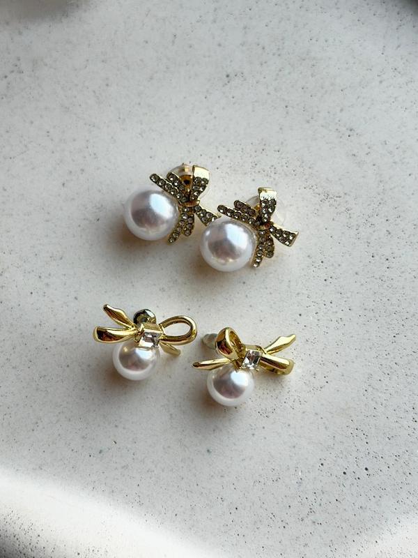 گوشواره پاپیون مروارید