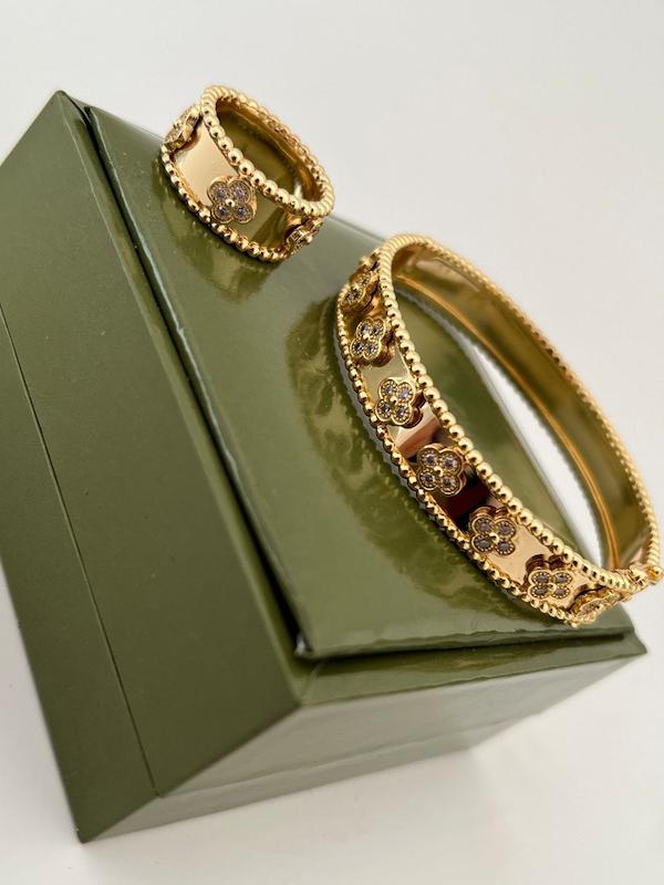 ست بنگل و انگشتر ونكليف فول نگين