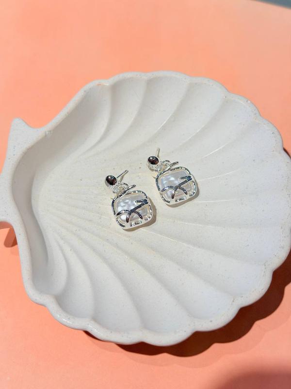 گوشواره مينيمال مرواريد