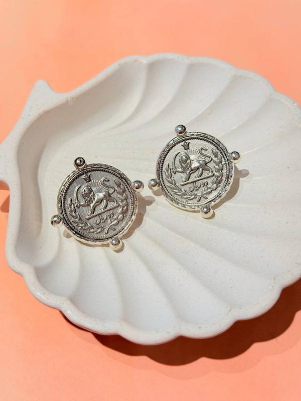 گوشواره مينيمال سكه 