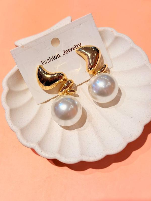 گوشواره فنري مرواريدي