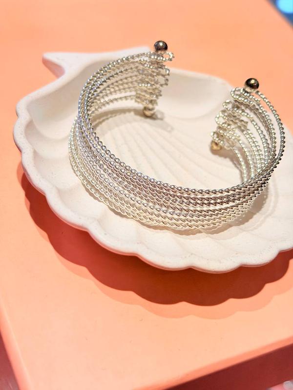 بنگل النگويي ابكاري نقره