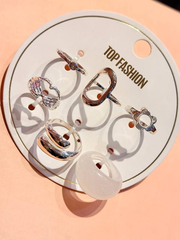 انگشتر مينيمال ابكاري نقره