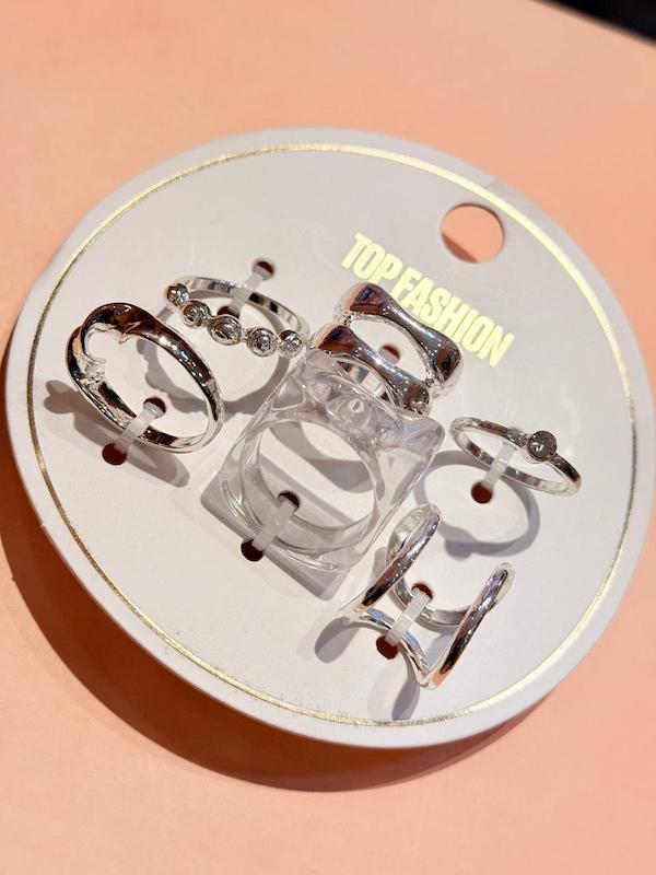 انگشتر مينيمال ابكاري نقره