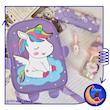 کیف مدرسه ـ کوله برزنتی مهدکودک طرح تک شاخ