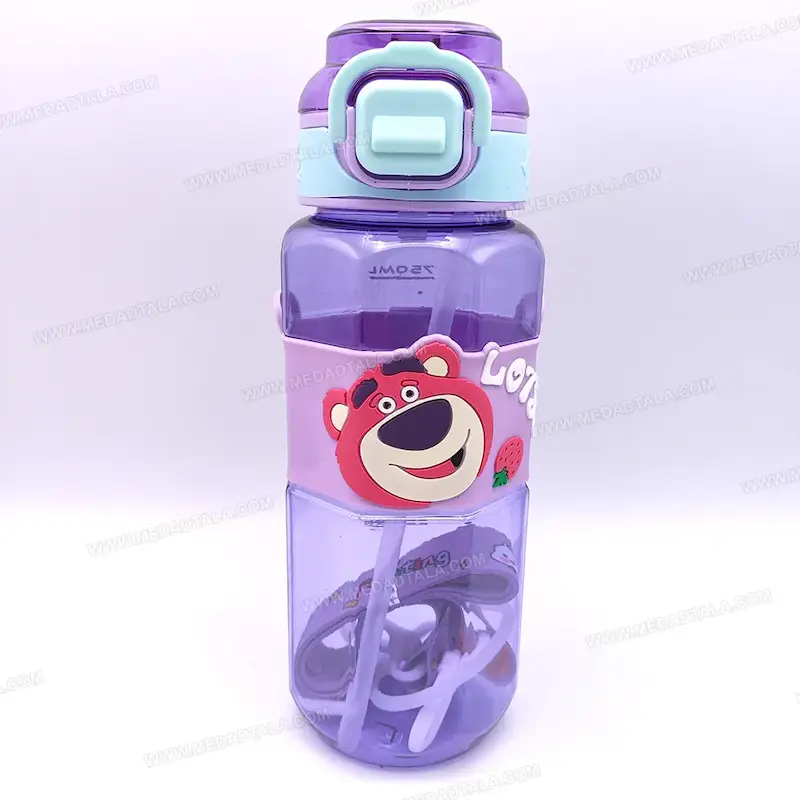 قمقمه کودک ۷۵۰ میل دور سیلیکونی نشکن | طرح‌های فانتزی (کیتی، کرومی، سینامورول، لوتسو)