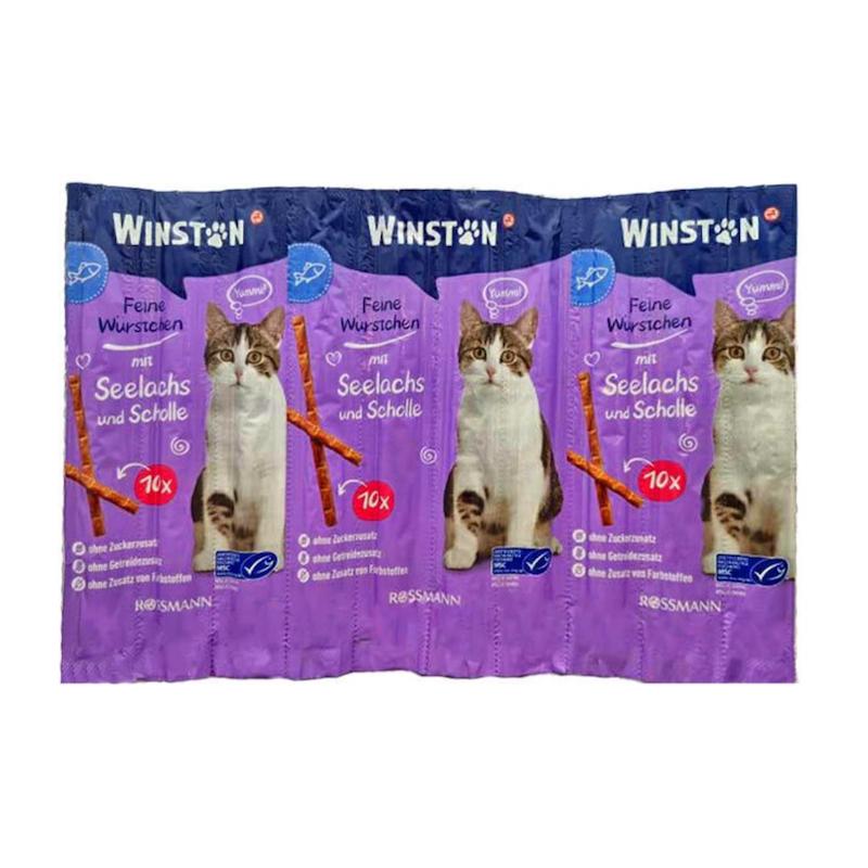 تشویقی مدادی گربه وینستون با طعم ماهی سالمون و قزل 