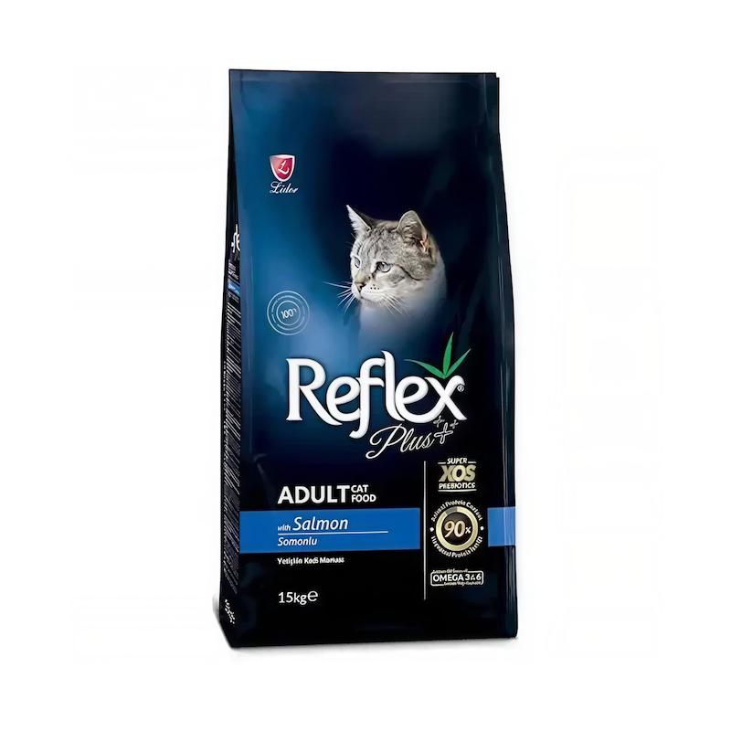 غذای خشک گربه بالغ رفلکس پلاس با طعم سالمون وزن ۱/۵ کیلوگرم