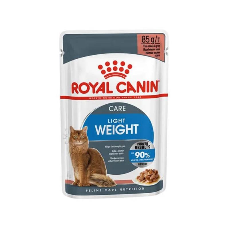 پوچ گربه رویال کنین لایت ویت 85 گرمی