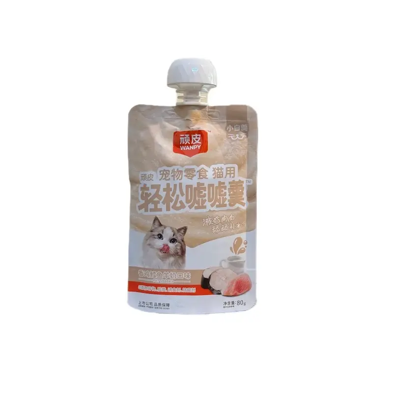پودینگ گربه ونپی مدل آرام کننده طعم ماهی سالمون وزن 80 گرم