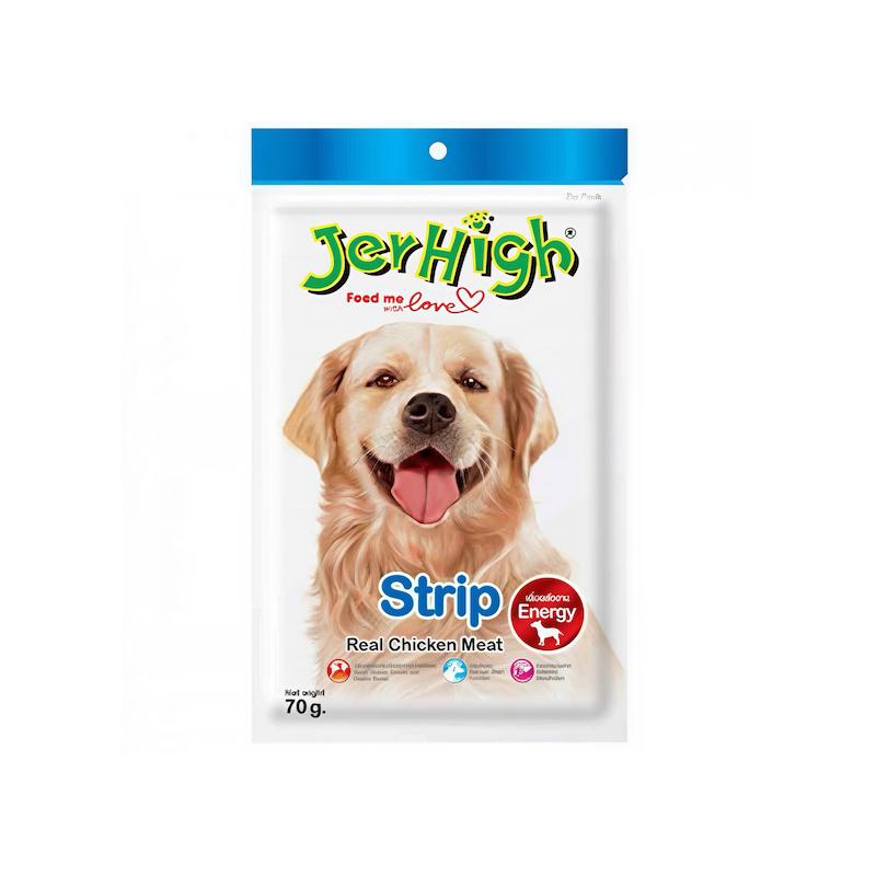 تشویقی سگ جرهای مدل Strip طعم فیله مرغ وزن ۶۰ گرم