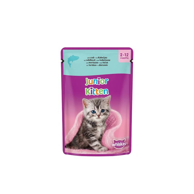 پوچ بچه گربه ویسکاس با طعم ماهی کاد 85 گرم