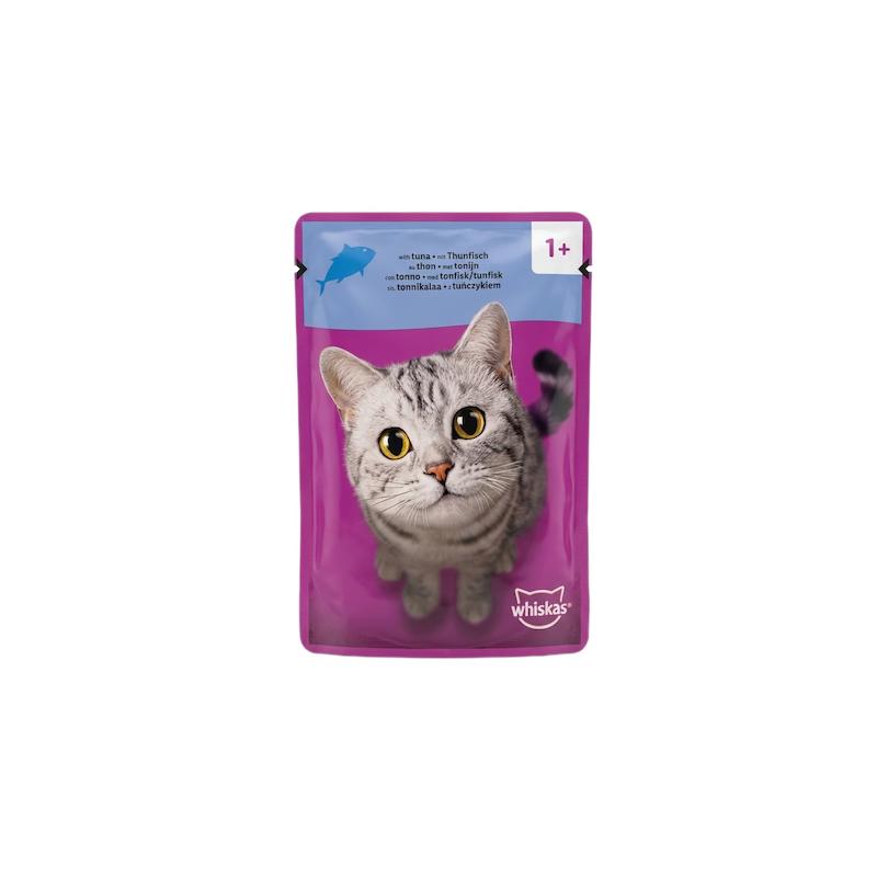 پوچ گربه ویسکاس با طعم ماهی تن 85 گرم