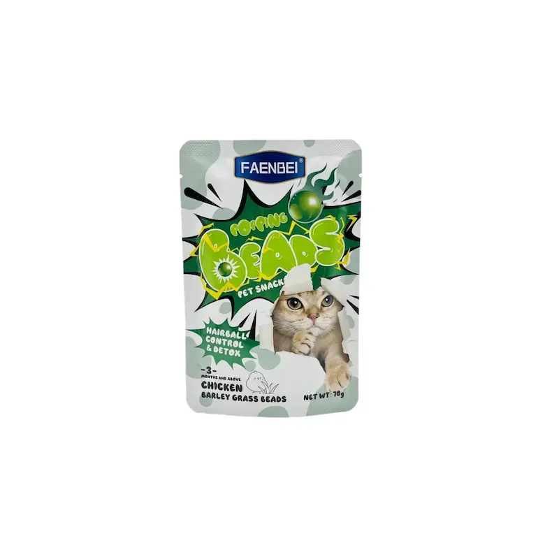 پوچ گربه فنبی مدل Popping مخصوص کنترل گلوله مویی با طعم مرغ ۷۰ گرم