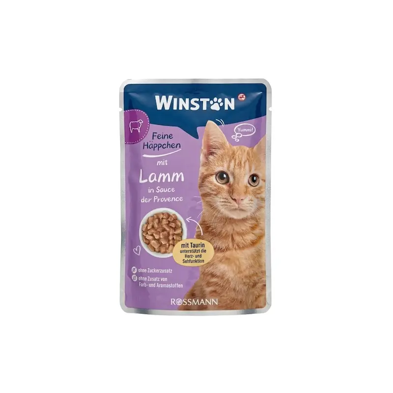 پوچ وینستون طعم بره در سس وزن 100 گرم
