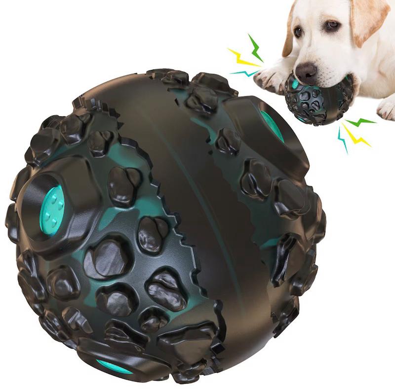 اسباب بازی دندانی سگ مدل توپ سوتک دار