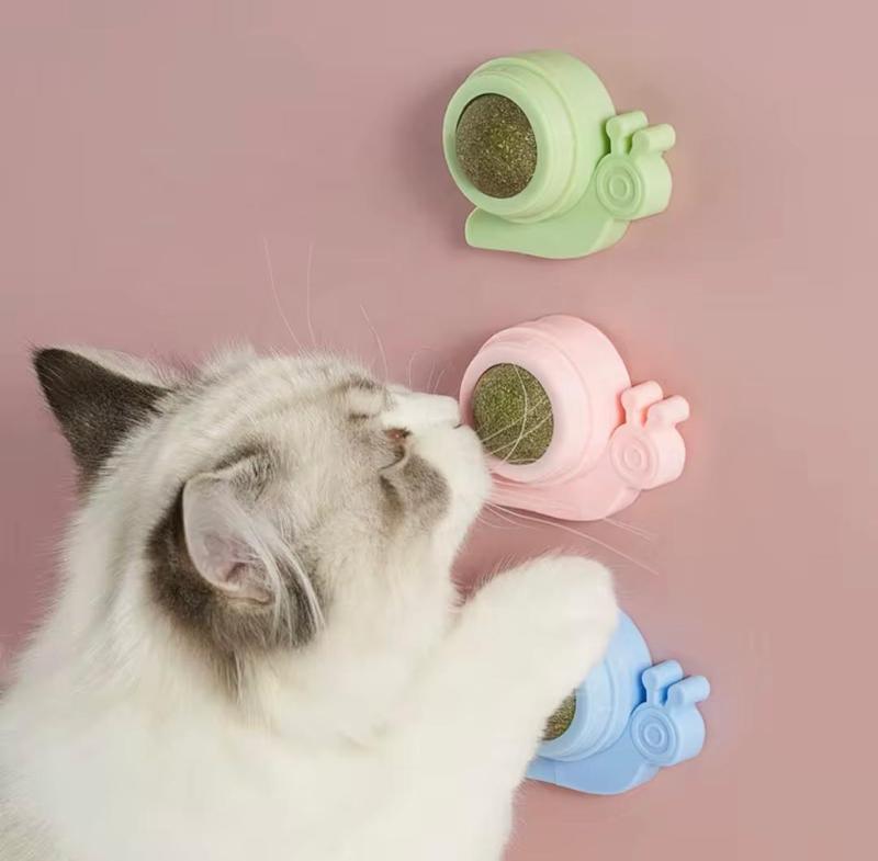 آبنبات کت نیپ گربه مدل حلزون چسبی