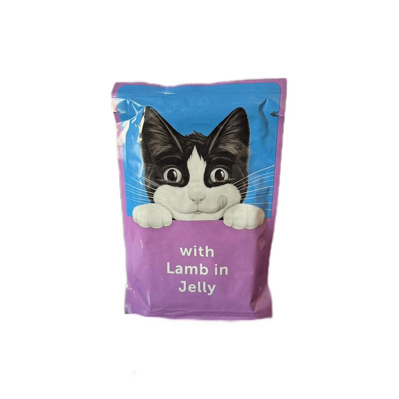 پوچ گربه فلیکس با طعم گوشت بره 85 گرمی