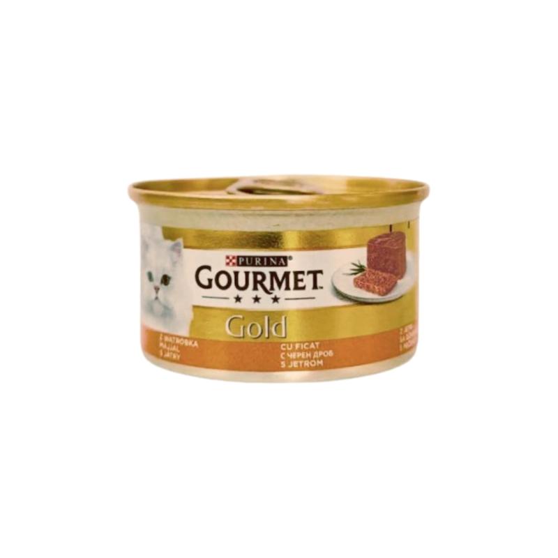 کنسرو گربه گورمت مدل پته طعم جگر 85 گرم