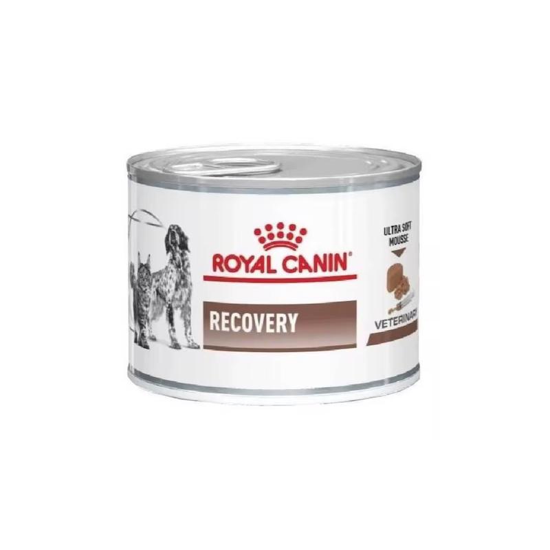 کنسرو ریکاوری سگ و گربه رویال کنین وزن 195 گرم