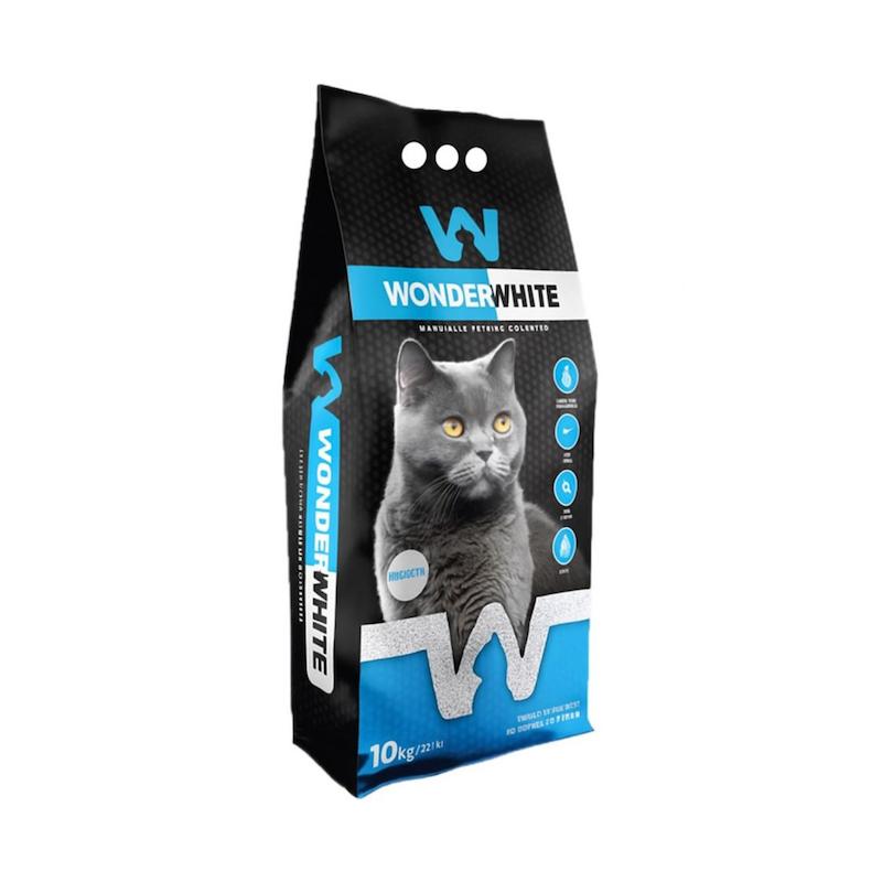 خاک گربه Wonder White 10KG – رایحه " Unscented "