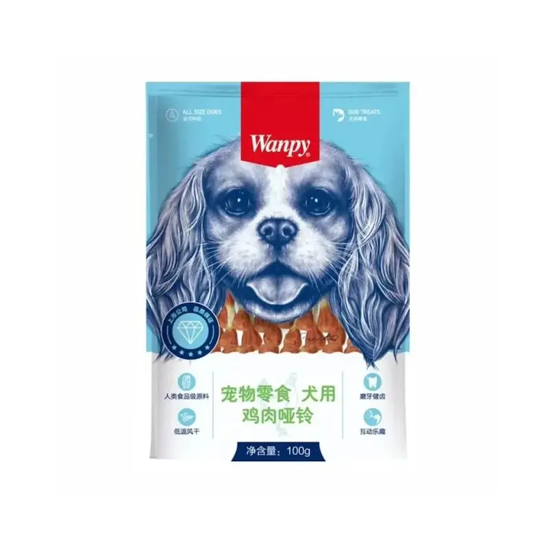 تشویقی سگ دمبلی ونپی با طعم مرغ 100 گرم