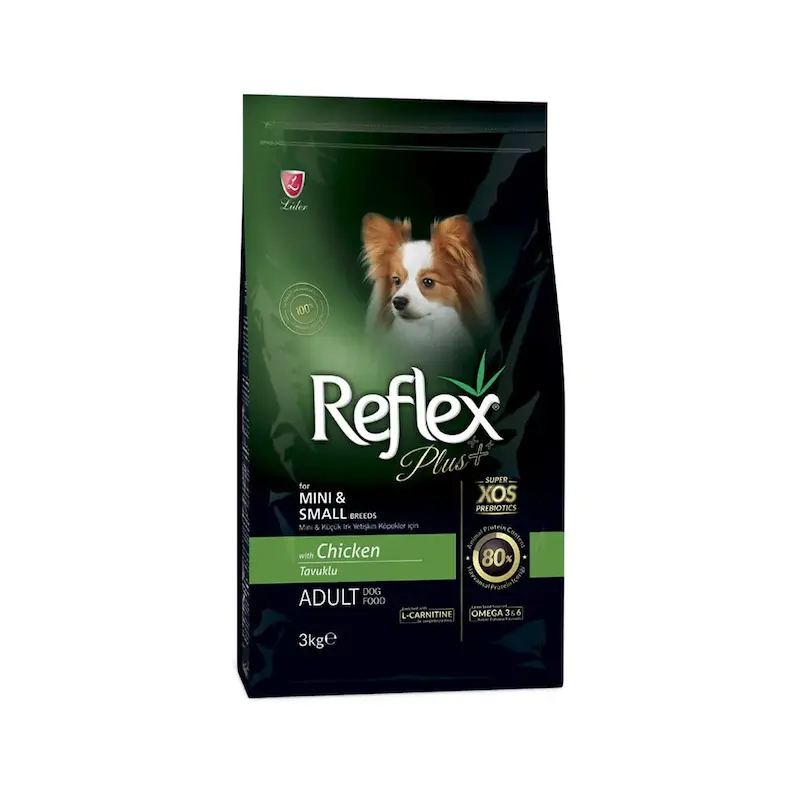غذای خشک سگ بالغ رفلکس پلاس Reflex Plus با طعم مرغ وزن 3 کیلوگرم