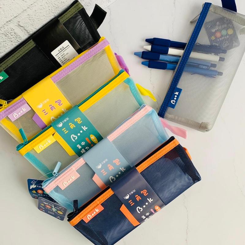 جامدادی توری زیپ رنگی 