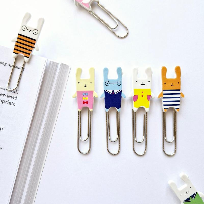 پک ۴ عددی گیره کاغذ (بوکمارک)