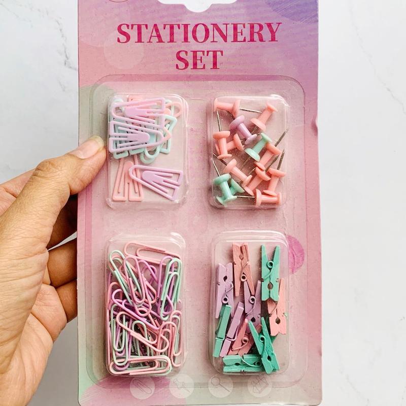 ست گیره کاغذ پاستلی