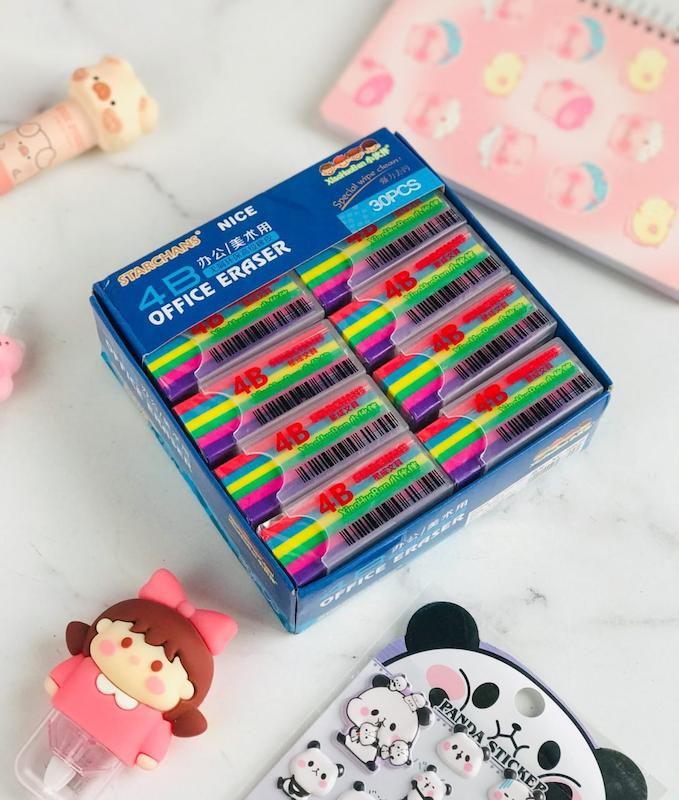 پاکن غلافدار معطر طرح رنگین کمان