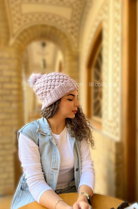 کلاه تک پوم داخل خز | کد۳۳۶