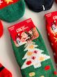 جوراب پشمی ساقدار کریسمسی | کد۳۷۶