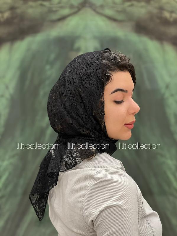 روسری سه گوش دانتل | کد۴۵۵