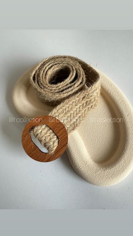 کمربند کنفی سگک چوب | کد۲۴۰