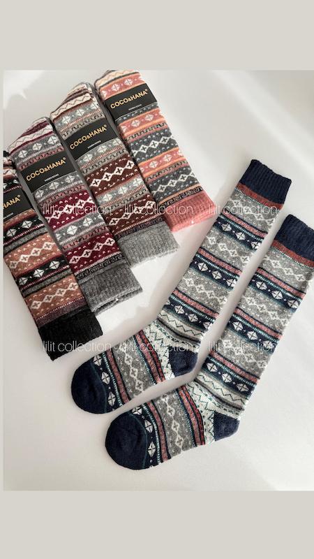 جوراب پشمی بالا زانو | کد۵۸۸