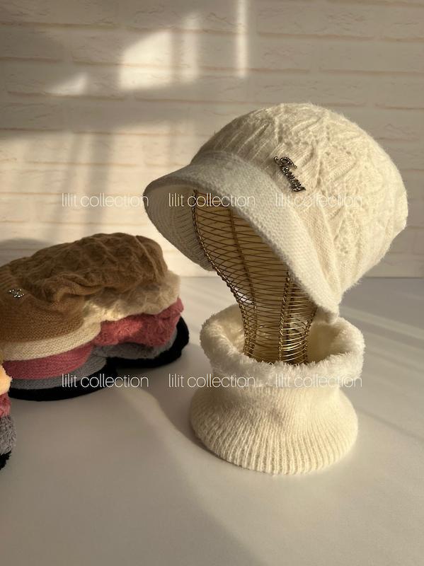 کلاه و شالگردن موهری نقابدار | کد۳۵۴