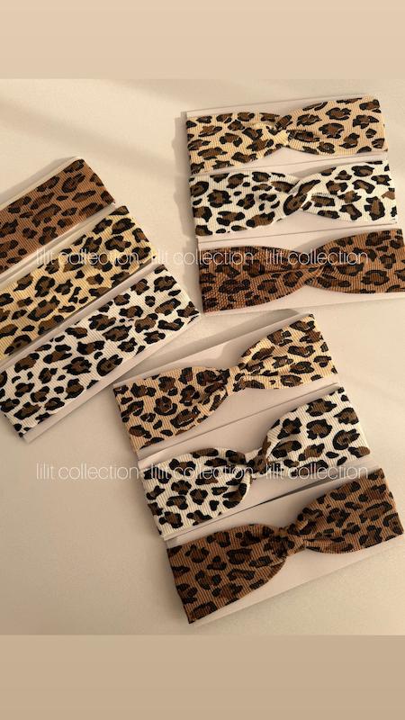 هدبند نخ پنبه پلنگی | کد۶۴۴