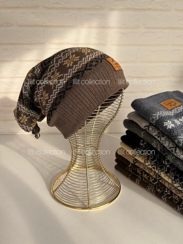 کلاه اسکارفی دوکاره دونه برفی | کد۳۶۷