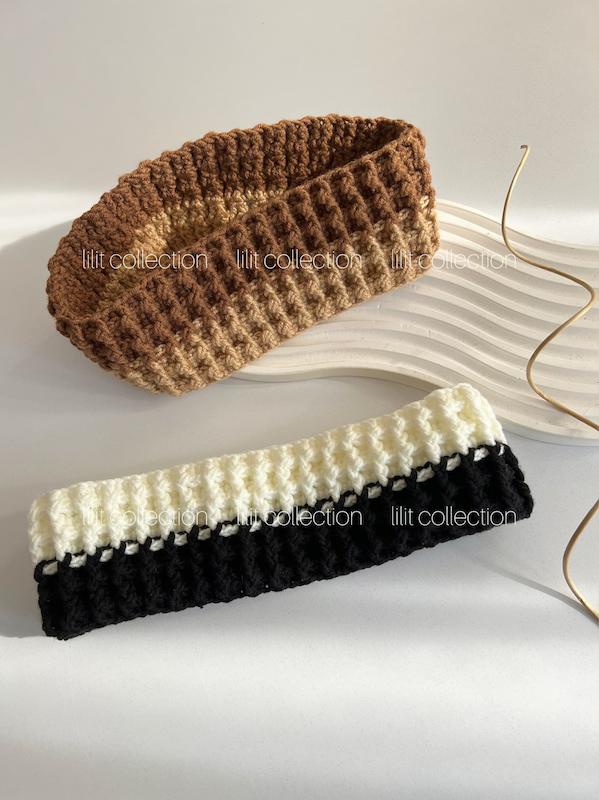 هدبند دستبافت ۲رنگ | کد۳۹۳